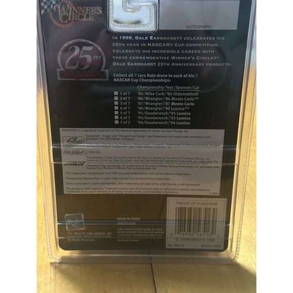 DALE EARNHARDT #3 Winners Circle Silver Anniversary Series 1986 Champion 1:64 - Picture 2 of 4